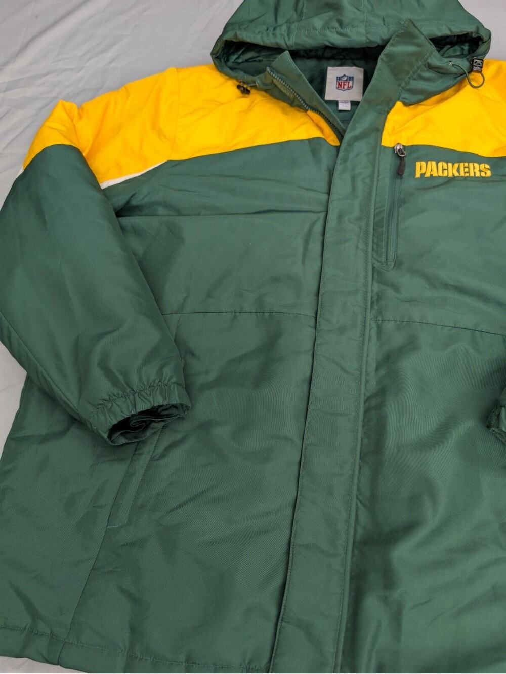Green Bay Packers NFL Parka Jacket Hooded Men XXL Green
